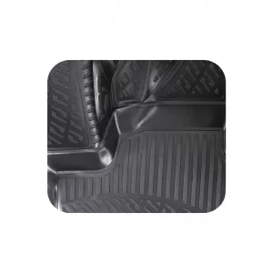 Car Mats 3D From Rubber TPE Suitable for Kia Sportage 2016-RL113320/ Hyundai Tucson 2015-2019 Rizline 4 Pcs Black-image-6291941