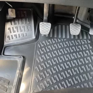 Car Mats 3D From Rubber TPE Suitable for Mercedes Vito W447 2014- RL117500 /Viano 2014- Rizline 3 Pcs Black-image-6291968