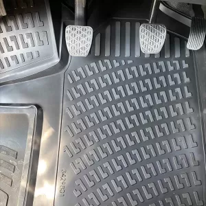 Car Mats 3D From Rubber TPE Suitable for Mercedes Vito W447 2014- RL117500 /Viano 2014- Rizline 3 Pcs Black-image-6291969