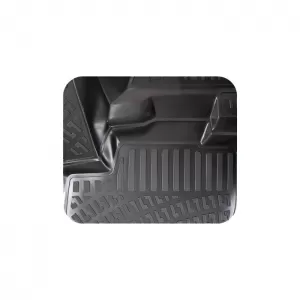 Car Mats 3D From Rubber TPE Suitable for Ford Edge Second Generation 2015 - Rizline 4 Pcs Black-image-6292042
