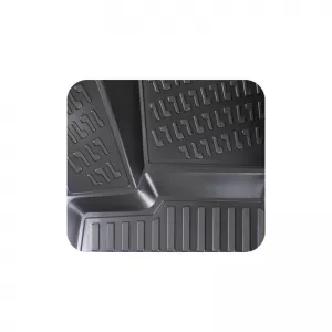 Car Mats 3D From Rubber TPE Suitable for Honda Civic Sedan 2011-2016 Rizline 4 Pcs Black-image-6292053