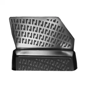 Car Mats 3D From Rubber TPE Suitable for Opel Corsa F 19+, Mokka 19+ / Peugeot 208 19+, 2008 19+ Rizline 4 Pcs Black-image-6292089