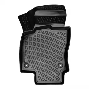 Car Mats 3D From Rubber TPE Suitable for VW Polo ΑW 17+ / Audi A1 18+ / Seat Ibiza KJ 17+ / Arona KJ7 17+ / Skoda Fabia 21+ Rizline 4 Pcs Black-image-6292114