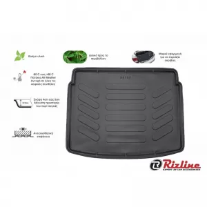 Trunk Mat 3D suitable for Jeep Renegade 2015 - Black Rizline