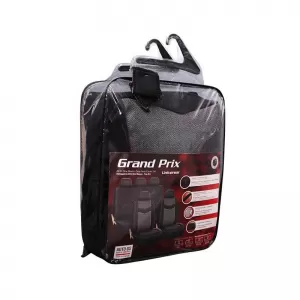 Seat Covers Grand Prix All In One Black-Grey Set Front-Rear 14 Pieces-image-6292409
