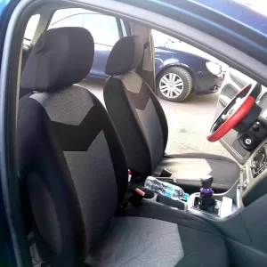Seat Covers Prix All In One Black-Grey Pair 4 Pieces-image-6292419