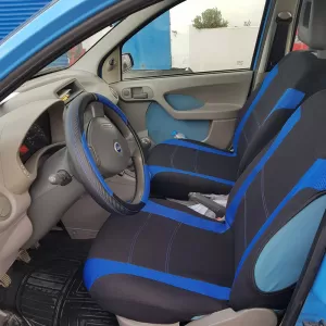 Seat Covers Super Sport All In One Black-Blue Set Front-Rear 11 Pieces-image-6292427