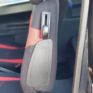 Seat Covers Sport All In One Black-Red Pair 4 Pieces-image-6292454