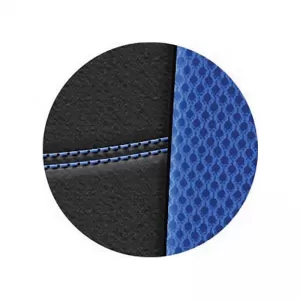 Seat Covers Sport All In One Black-Blue Pair 4 Pieces-image-6292468