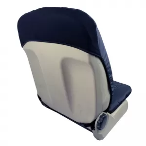 Semi Front Seat Covers PU Royal Black With Blue Seams 4 Pieces-image-6292489