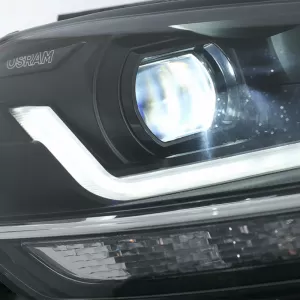 Headlights Set Suitable for VW Golf VII (7.5) 17-19 DRL Full LED Halogen Version Black LEDHL109-BK OsramLedriving-image-6292518
