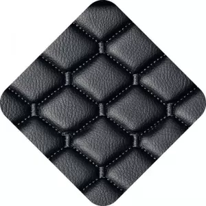 Semi Front Seat Covers PU Royal Black 4 Pieces-image-6292569