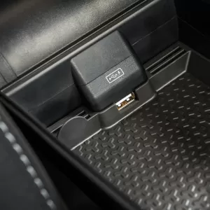 Armrest Armster OE1 with USB suitable for Dacia Duster 2018-2019 with original elbow rest black color-image-6292923