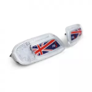 Side Fender Indicators suitable for Mini Cooper F56 13+ Union Jack Flag Blue Led White 2 pcs-image-6293254