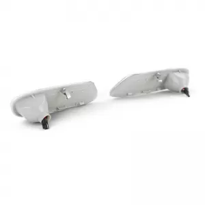 Side Fender Indicators suitable for Mini Cooper F56 13+ Union Jack Flag Blue Led White 2 pcs-image-6293255