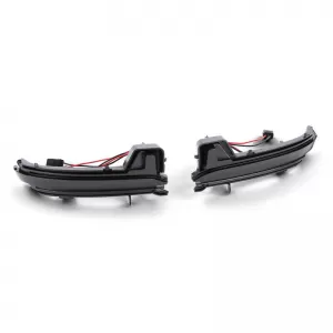 Mirror Led suitable for Skoda Kodiaq 16+ / Karoq 17+ Black (Vehicles With Rear View Camera) Dynamic Canbus Smoke 2 Pcs-image-6293350