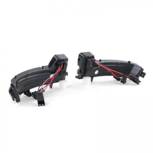 Mirror Led suitable for Skoda Kodiaq 16+ / Karoq 17+ Black (Vehicles With Rear View Camera) Dynamic Canbus Smoke 2 Pcs-image-6293352