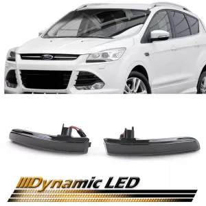 Mirror Led suitable for Ford Kuga MK2 12+ / Ecosport 12+ / Escape MK3 12-19 Dynamic Canbus Smoke 2 Pcs-image-6293365