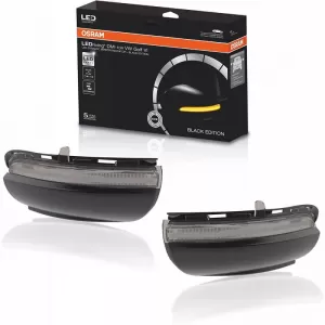 Mirror LED suitable for VW Golf 6 VI 08-12 / Touran 10-15 Osram Dynamic Canbus Black 2 Pcs-image-6293391