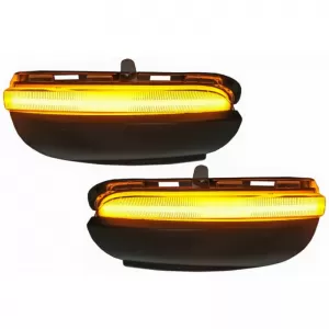 Mirror LED suitable for VW Golf 6 VI 08-12 / Touran 10-15 Osram Dynamic Canbus Black 2 Pcs-image-6293392