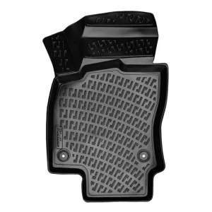 Car Mats 3D From Rubber TPE Suitable for VW Golf 7 VII/T-Roc/Leon 5F/Audi A3 8V/Audi Q2/Skoda Karoq Rizline 4 Pcs Black-image-6293402