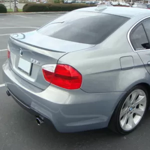 Trunk Spoiler suitable for BMW 3 E90 05-11 M3 Look Lipspoiler made from Polyurethane-image-6293473