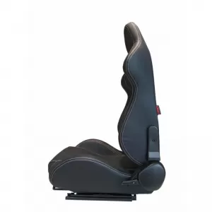 Bucket Seats Apollo Sport PVC Black With White Stitching Pair 2 Pcs-image-6293534