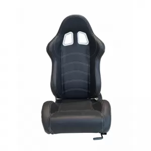 Bucket Seats Apollo Sport PVC Black With White Stitching Pair 2 Pcs-image-6293541