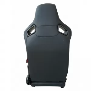 Bucket Seats R8 Style PVC Black With Red Stitching Pair 2 Pcs-image-6293546