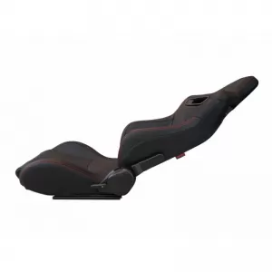 Bucket Seats R8 Style PVC Black With Red Stitching Pair 2 Pcs-image-6293548