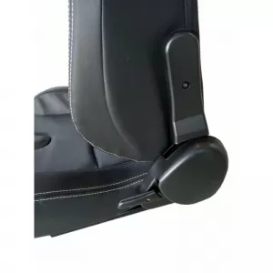 Bucket Seats R8 Style PVC Black With White Stitching Pair 2 Pcs-image-6293559
