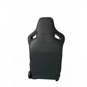 Bucket Seats R8 Style PVC Black With White Stitching Pair 2 Pcs-image-6293563