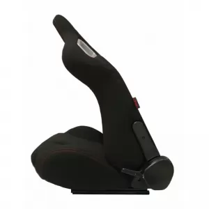Bucket Seats RS Style Fabric Black With Red Stitching Pair 2 Pcs-image-6293571