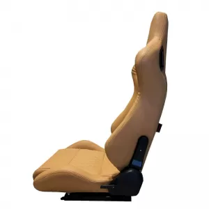 Bucket Seats RS Pvc Beige With Beige Cross Stitching Pair 2 Pcs-image-6293631