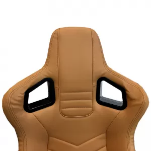 Bucket Seats RS Pvc Beige With Beige Cross Stitching Pair 2 Pcs-image-6293637
