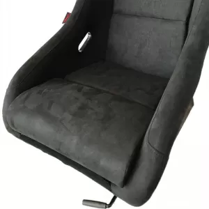 Bucket Seats Race Suede Alcantara Black Pair 2 Pcs-image-6293641