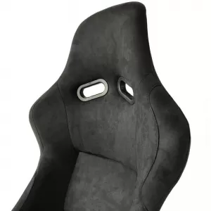 Bucket Seats Race Suede Alcantara Black Pair 2 Pcs-image-6293642