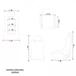 Bucket Seats Race Suede Alcantara Black Pair 2 Pcs-image-6293650