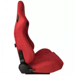 Bucket Seats suitable for R8 Suede Alcantara Red Pair 2 Pcs-image-6293652