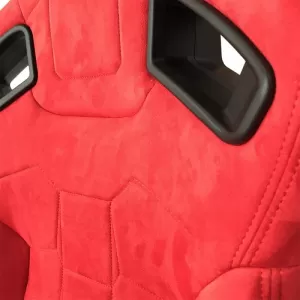 Bucket Seats suitable for R8 Suede Alcantara Red Pair 2 Pcs-image-6293661