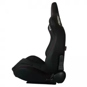 Bucket Seats RS PVC Black With Red Stitching Pair 2 Pcs-image-6293668