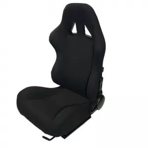 Bucket Seats Poseidon Fabric All Black Pair 2 Pcs-image-6293683