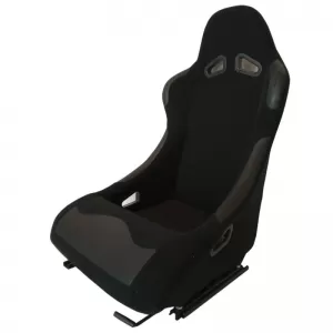 Bucket Seats Daytona Fabric All Black Pair 2 Pcs-image-6293694