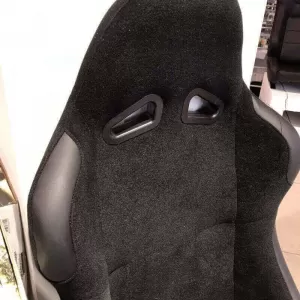 Bucket Seats Daytona Fabric All Black Pair 2 Pcs-image-6293696