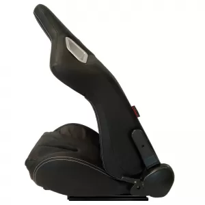 Bucket Seats RS PVC Black With White Stitching Pair 2 Pcs-image-6293708