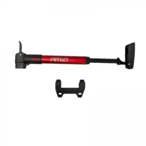 Hand Pump suitable for Bicycle and Car Aluminum Amio Red 28cm 02145-image-6293774
