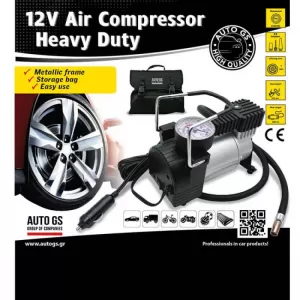 Air Compressor Metal With Pressure Gauge Premium Heavy Duty 12V 150Psi 15114-image-6293790