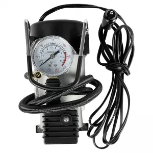 Air Compressor Metal With Pressure Gauge Premium Heavy Duty 12V 150Psi 15114-image-6293791