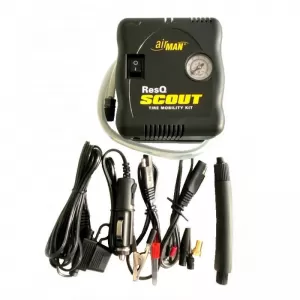 Air Compressor AirMan ResQ Scout VT 12V with Pressure Gauge and Tire Sealant 100ml 76-086-005-image-6293837