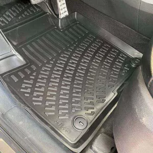 Car Mats 3D From Rubber TPE Suitable for Kia Sorento 15-20 Rizline 4 Pcs Black-image-6294053